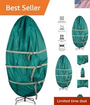 Upright Christmas Tree Storage Bag - Durable Cover for 7.5ft Trees, Green - $47.00