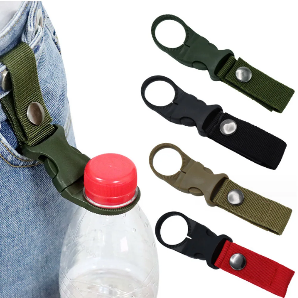 Portable Backpack Buckle Carabiners Attach Quickdraw Water Bottle Hanger... - £8.10 GBP