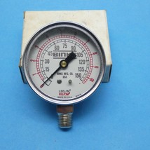 Binks 83-1290 Pressure Gauge 2.5&quot; 0-150 PSI Dual Read kPa Lower 1/4&quot; NPT... - $24.99