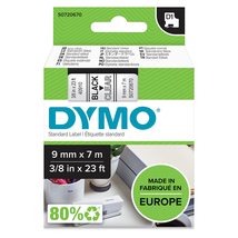 Dymo D1 Standard Labelling Tape 9mm x 7m - Black on Red - £29.15 GBP