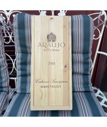 Araujo Estate Wines Empty Wine Box Napa Valley Holds One Bottle Vintage ... - $512.99 MXN