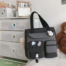 Cute Large Capacity Tote Bags Trendy Nylon Patchwork Shoulder School Book Bag fo - £44.08 GBP