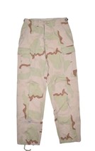 US Military Combat Cargo Pants Mens S Desert 3 Color Camouflage Trooper vtg - £22.78 GBP