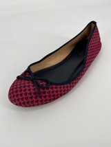 Talbots Ballet Flats Slip On Shoes Sz 7M Red Blue Printed - $19.60