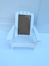 Adirondack Chair Wooden Picture Photo Frame White Beach Cottage Core Farmhouse - £15.72 GBP