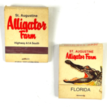 Alligator Farm St Augustine Florida 2 Vintage Matchbook Bundle Worlds Original - £18.89 GBP