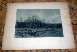 Hugh Bolton Jones &quot;Spring&quot; 1893 Antique Photogravure Print 12.5 x 16.5 - £23.55 GBP