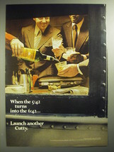 1974 Cutty Sark Scotch Ad - When the 5:42 turns into the 6:42.. Launch another  - $18.49