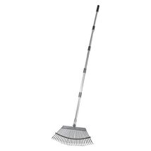 Leaf Rake, 25 Metal Tines, Adjustable Garden Rake for Lawns with 18.3 In... - $33.23