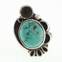 Sterling Silver Navajo Turquoise Ring Size 5.75 Signed RD - $98.99