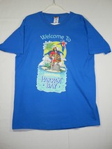 Vtg Captain Morgan Parrot Bay Blue T-shirt Mens XL  Short Sleeve Single Stitch - £23.97 GBP