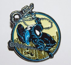 Marvel Comics Spider-Man In Black Costume Swinging Metal Enamel Pin NEW ... - £6.16 GBP