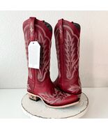 Lane LEXINGTON Womens Cowboy Boots 5.5 Red Western Cowgirl Mid Calf Poin... - $292.05