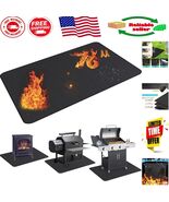Large 76x48” Fireproof Grill Mat - Waterproof BBQ Protector for Decks &amp; ... - $95.10 CAD