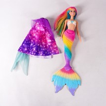 15&quot; Rainbow Mermaid Barbie Doll Dolly Girl Action Figure Toy Figurine Model Pink - $13.10