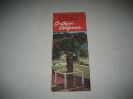 Vintage Southern California Sight-Seeing Road Map 1957 Rare - £15.56 GBP