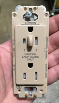 Lutron SCR-15-HDTR-MS Mocha Stone Half Dimmable Electrical Socket Recept... - $7.05