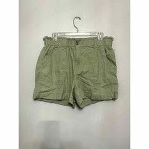 Wit &amp; Wisdom Women&#39;s Green Paper Bag Waist Shorts High Rise 12 NWOT - $25.23