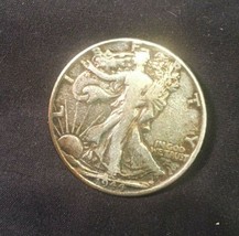 1944 P Walking Liberty Half Dollar 90% Silver  Nice Toning Vg Rf - £19.94 GBP