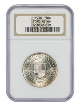1936 50C York Ngc MS66 - £223.89 GBP