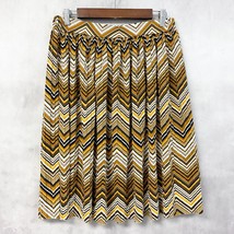 Cato Chevron Zig Zag Skirt Women Medium Pleated Bohemian Western Cowgirl... - $17.99