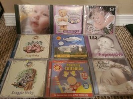 Lot of 9 Baby/Lullaby CDs: Worship, Heavenly, Traditional, Snuggle, IQ - £17.18 GBP