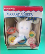 Vtg 1989 Fisher Price 1371 Discovery Bunny Plush Activity Rabbit Rattles... - £39.19 GBP