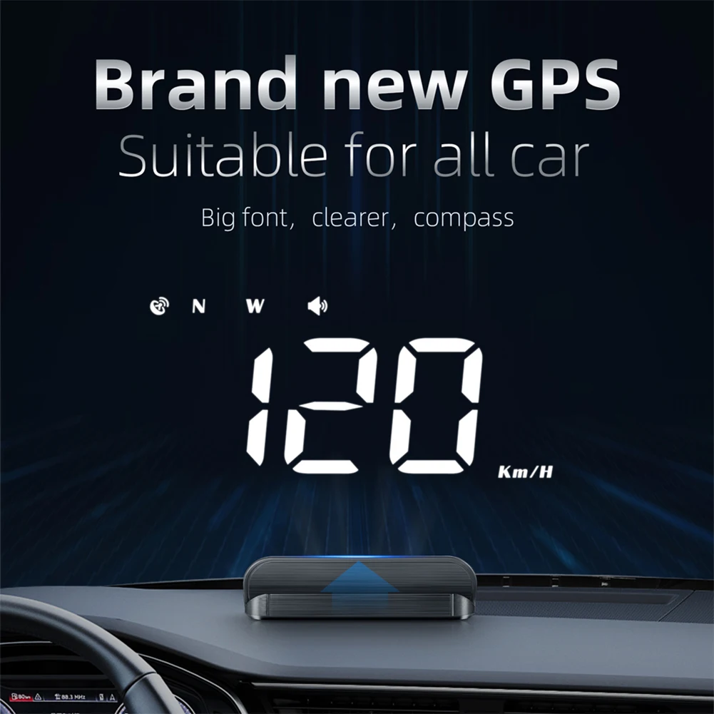 Car HUD Windshield Projector Electronic Head Up Display Security Alarm Smart Car - £31.57 GBP