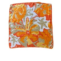 TGE 1960&#39;s Vera Neumann Scarf Orange Yellow Abstract Floral Design - £11.76 GBP