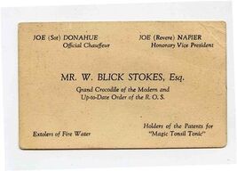 Mr W Blick Stokes Esq. Grand Crocodile Modern Up to Date Order of R O S ... - $9.90