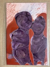 Tonito Original ACEO painting.Unique art technique never seen before.The Kiss - £15.22 GBP