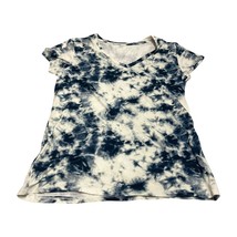 Splash T-Shirt Womens 2X Multicolor Tie-Dye Stretch V-Neck Short Sleeve ... - £13.44 GBP