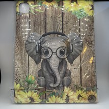 iPad PRO 12.9&quot; (2020 &amp; 2021 model) sunflower and elephant ipad case - £14.38 GBP