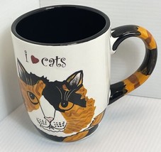 I Love Cats Rescue Me Charity Coffee cup mug Sunshine Cat 2010 - £7.00 GBP