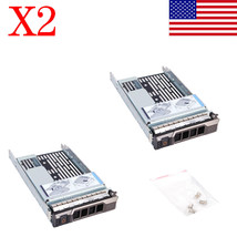 2Pcs 3.5" Hybrid Tray Caddy With 2.5" Adapter For Dell Poweredge R620 T610 T710 - $49.99