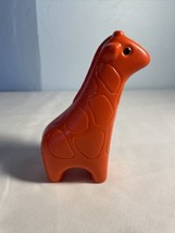 Little Tikes Orange Giraffe Toddle Tots Noah&#39;s Ark 1 pc animal Replacement Parts - £4.69 GBP