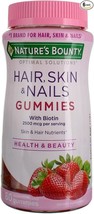 Nature&#39;s Bounty Optimal Solutions Hair, Skin and Nails Gummies, 80 ea - £11.27 GBP