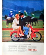 Honda Polo Game Horses Meet the nicest people Jockey -1964 Vintage Print Ad - $11.64