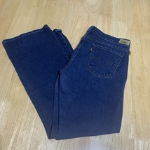 Levis 545 Womens Low Bootcut Jeans Blue Denim Dark Wash Size 14 M Medium - $440.50 MXN