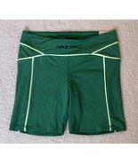 Nike Pro Training Dri Fit Shorts Size Large Green Gym Womens NEW - $46.18 CAD