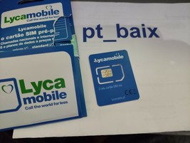 Lycamobile Portugal Sim Card Anonymous Active €5 included - EU UK roaming - £15.55 GBP