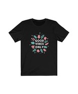 Good Vibes Only Women&#39;s Tshirt Black - $25.73