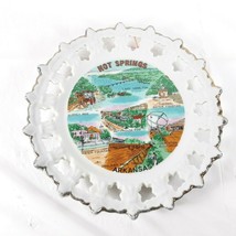 Arkansas Hot Springs Souvenir Plate Vintage - £17.13 GBP