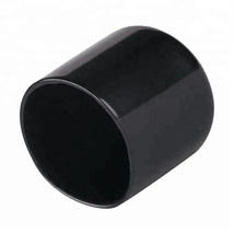 1&quot; Black Round Tubing Pipe End Cover Cap PVC Vinyl Flexible Rubber Tube ... - £8.06 GBP+