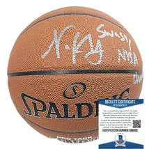 Nick Young Golden State Warriors Autographed Basketball NBA Champs Beckett Auto - £151.69 GBP