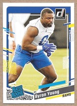 2023 Donruss #355 Byron Young (LB) Los Angeles Rams RC Rookie - £1.96 GBP