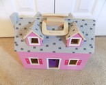 Melissa &amp; Doug Wooden Handcrafted Fold &amp; Go Dollhouse--FREE SHIPPING! - £23.33 GBP