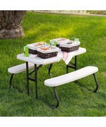 LIFETIME PRODUCTS TABLES FOLDING CHILDRENS PICNIC TABLE BENCH COLLAPSIBL... - £79.23 GBP