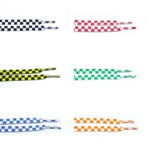 51&quot; Checkered Flat Shoelaces For SK-8 Fashion - $127.86 MXN