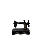 Dollhouse Miniature Metal Black Sewing Machine Vintage 1.5&#39;&#39; x 1&quot; height - $5.91